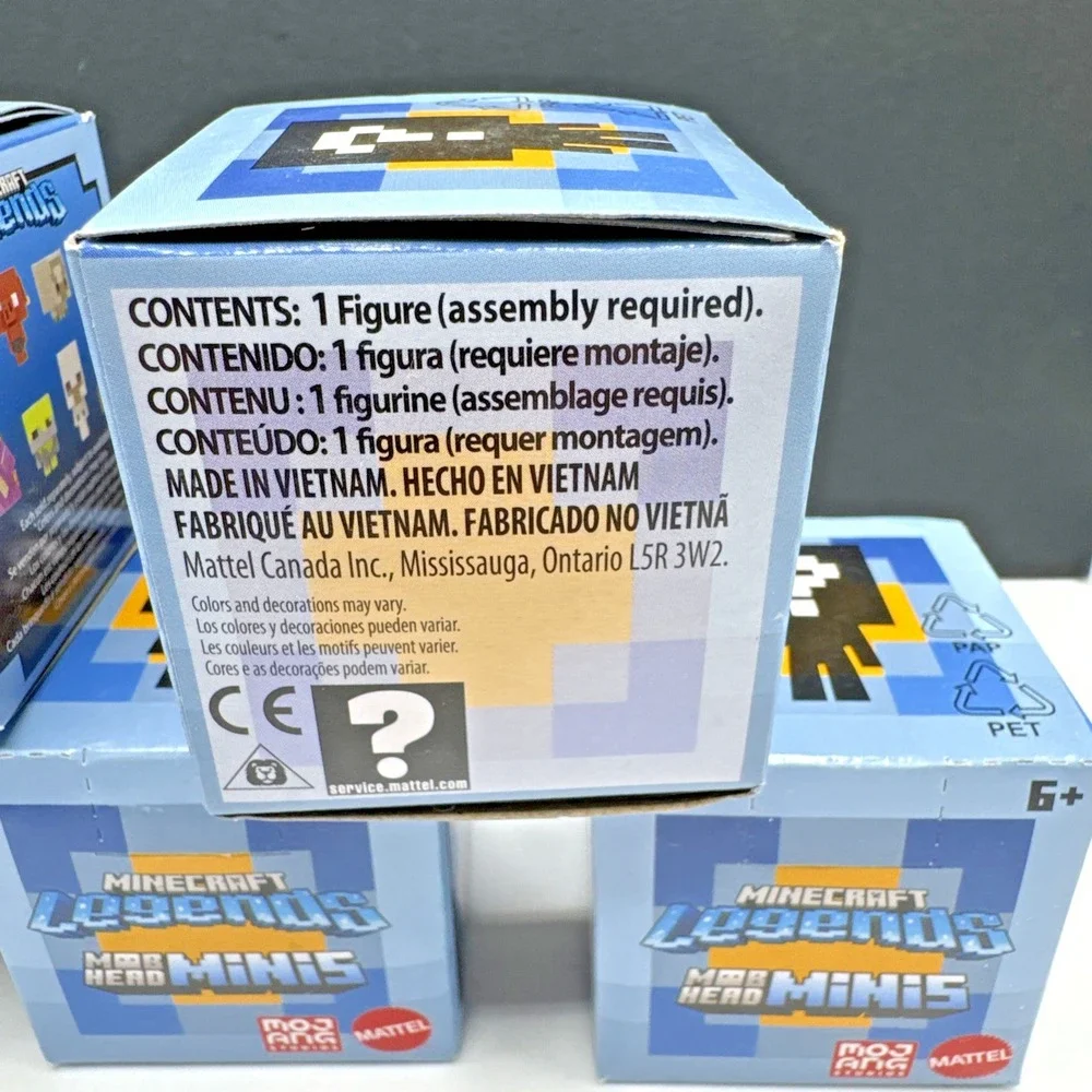 MINECRAFT Lot (6) Mob‎ Head LEGENDS Minis Mystery Figure Boxes New Sealed Mattel